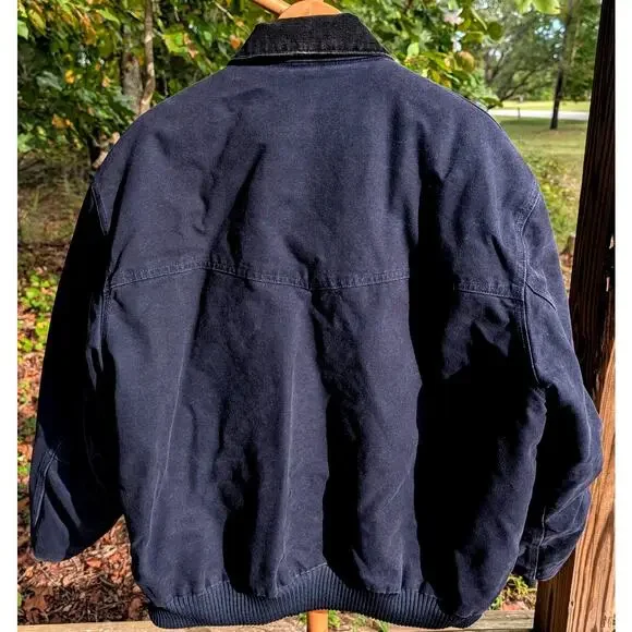 Carhartt Santa Fe Jacket Midnight Navy Blue Mens Size 2XL Quilted